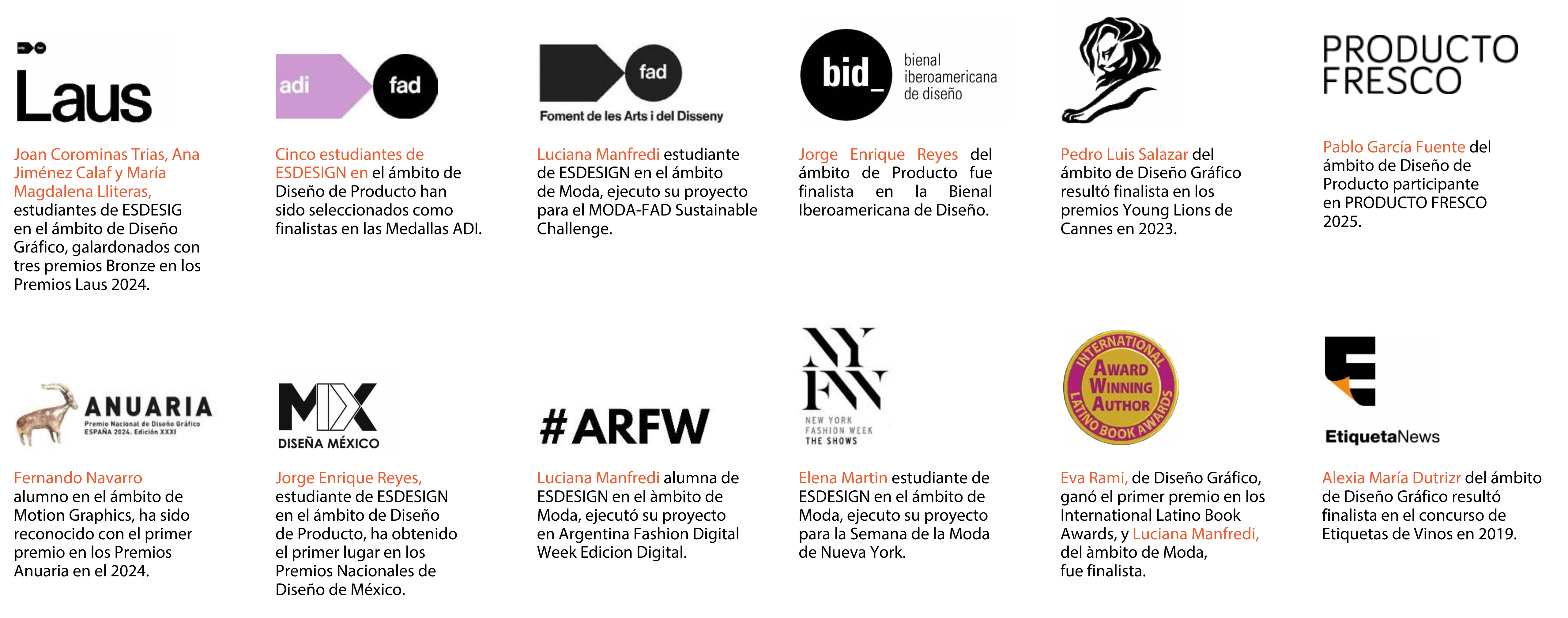 Alumnos premiados